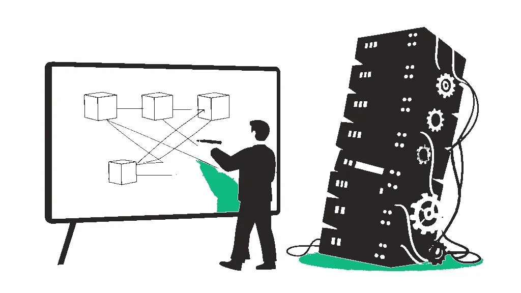 Illustration for the AI prompt: Design a Simple System Architecture Without Premature Scaling