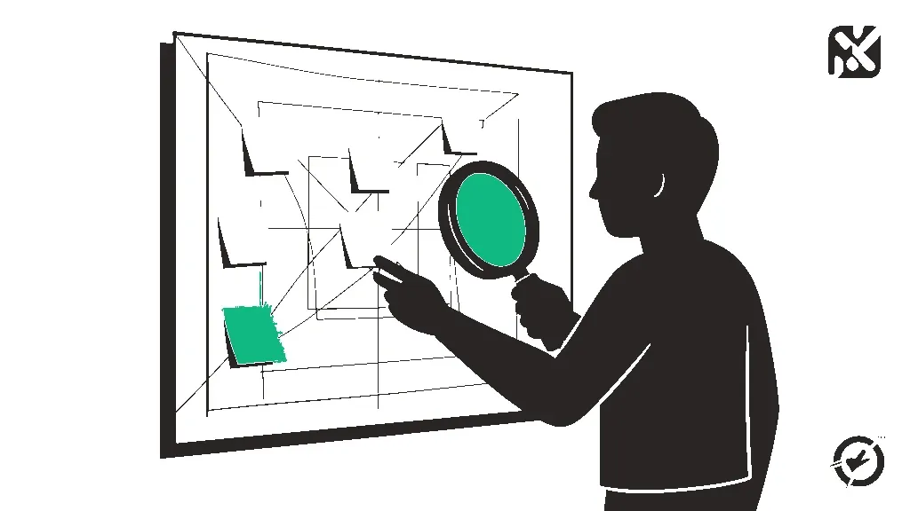 Illustration for the AI prompt: Review Wireframes for UX Friction, Not Logo Size and Button Colours